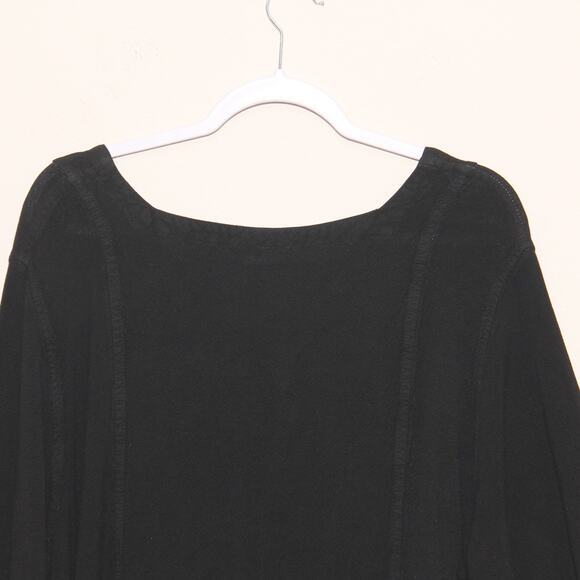 Vintage NOMAD Unstructured Black Maxi Dress No Size Tag - Picture 7 of 9